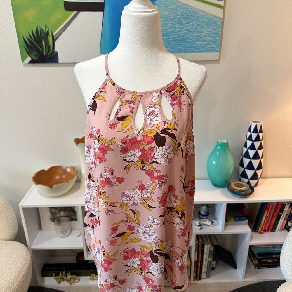 Papermoon Blush and Mustard Floral Blouse